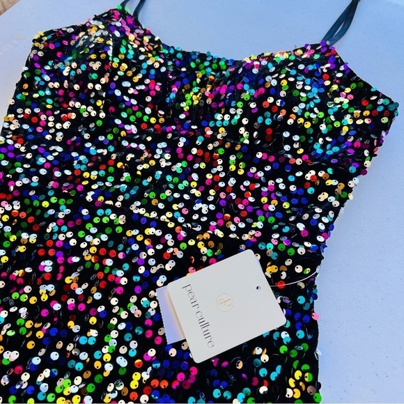 Pear Culture Taylor Swift Eras Tour Sequin Mini Dress 0 NWT - Picture 16 of 16